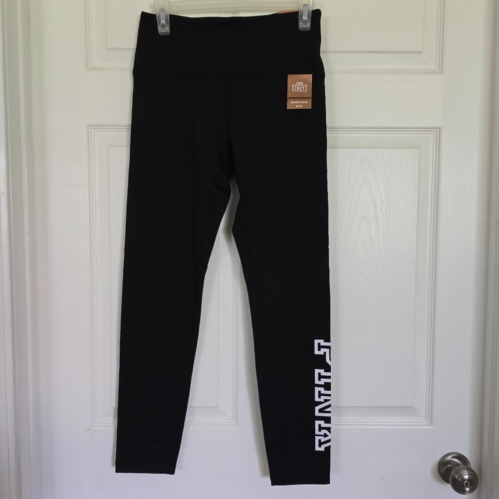 NWT VS PINK M Black Cozy High Waist Legging